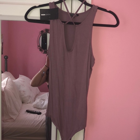 Fashion Nova Tops - Fashion Nova Purple Bodysuit